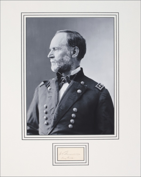 Lot 391 William T. Sherman Signature