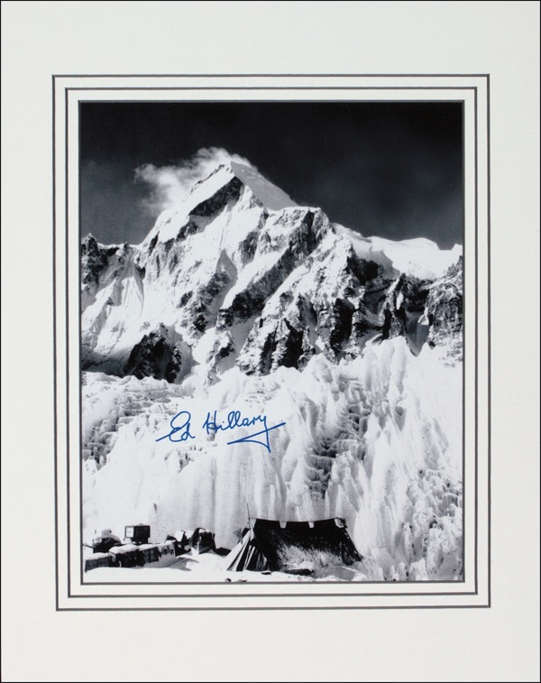 Lot 237 Edmund Hillary Signed Photograph