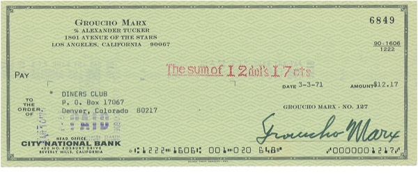 Lot 1125 Marx Brothers