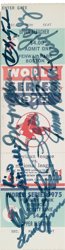 Lot 1272 Baseball: 1975 World Series World Series Ticket