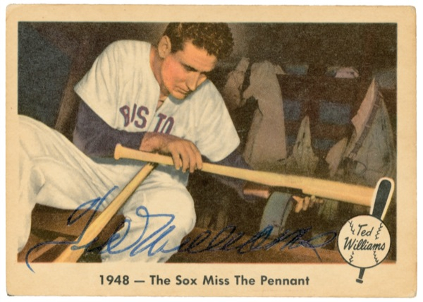 Lot 1553 Ted Williams Trading Card