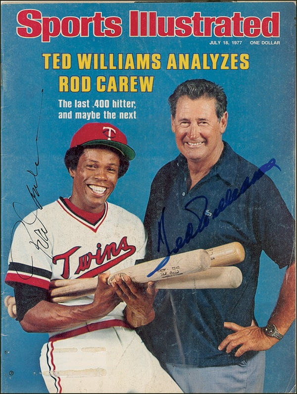 Lot 1534 Ted Williams and Rod Carew Magazine