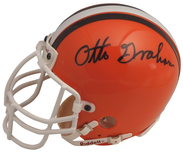 Lot 1378 Otto Graham and Ozzie Newsome Football Helmet