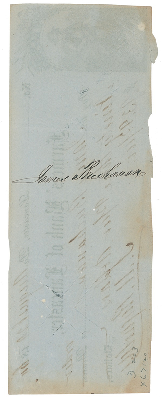 Lot 6 James Buchanan Endorsement