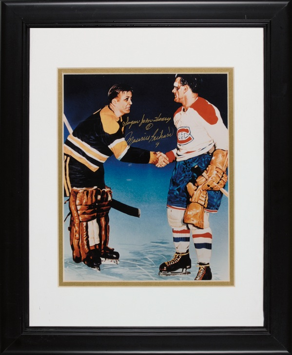 Lot 1489 Maurice Richard and “Sugar” Jim Henry Print