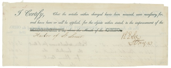 Lot 363 Robert E. Lee: The future Confederate general as U. S. engineer