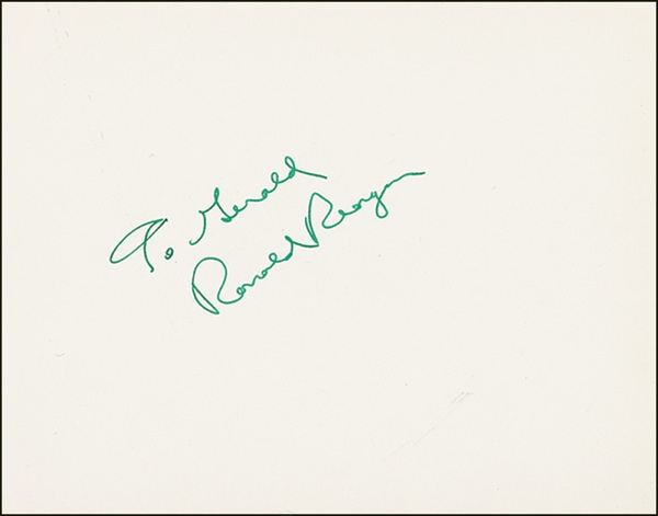 Lot 102 Ronald Reagan Signature