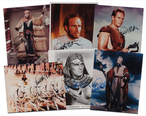 Lot 1071 Charlton Heston Group Lot