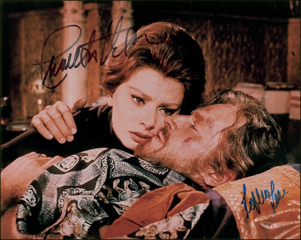 Lot 1068 Charlton Heston and Sophia Loren Signed Photograph