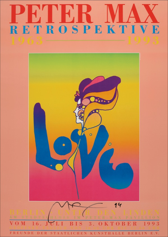 Lot 599 Peter Max Poster