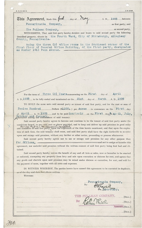 Lot 252 Robert Todd Lincoln Signed Document