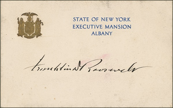 Lot 116 Franklin D. Roosevelt Signature
