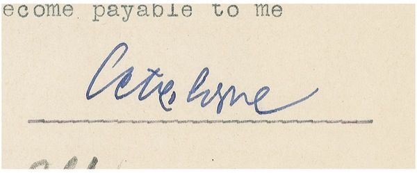 Lot 1113 Peter Lorre Signed Document