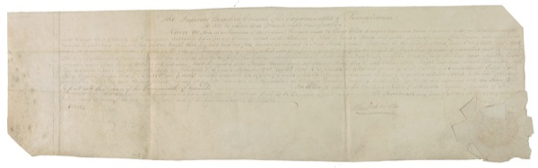 Lot 195 John Dickinson Signed Document