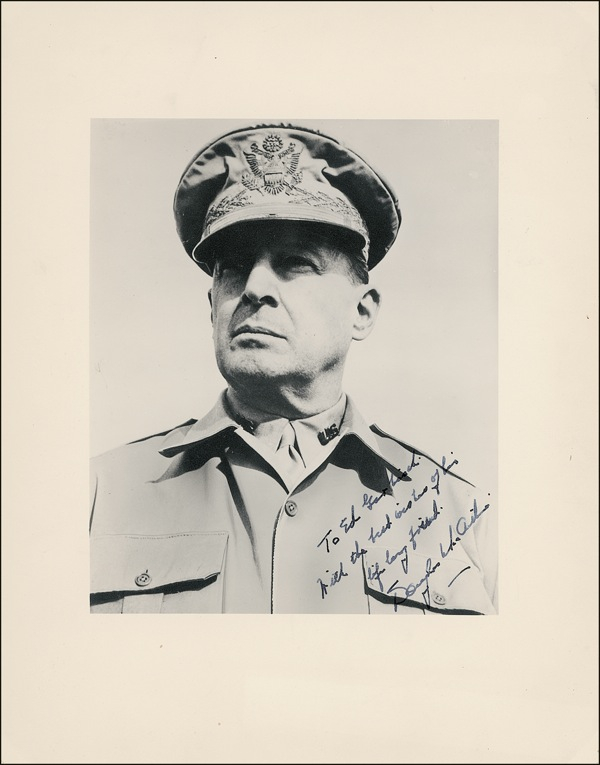 Lot 366 Douglas MacArthur Signed Photograph