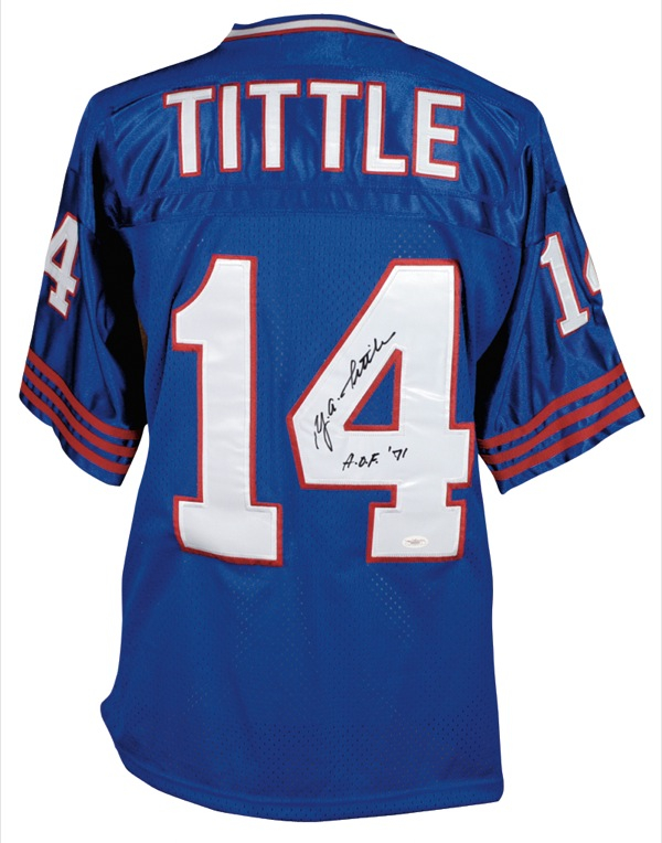 Lot 1527 Y. A. Tittle Football Jersey