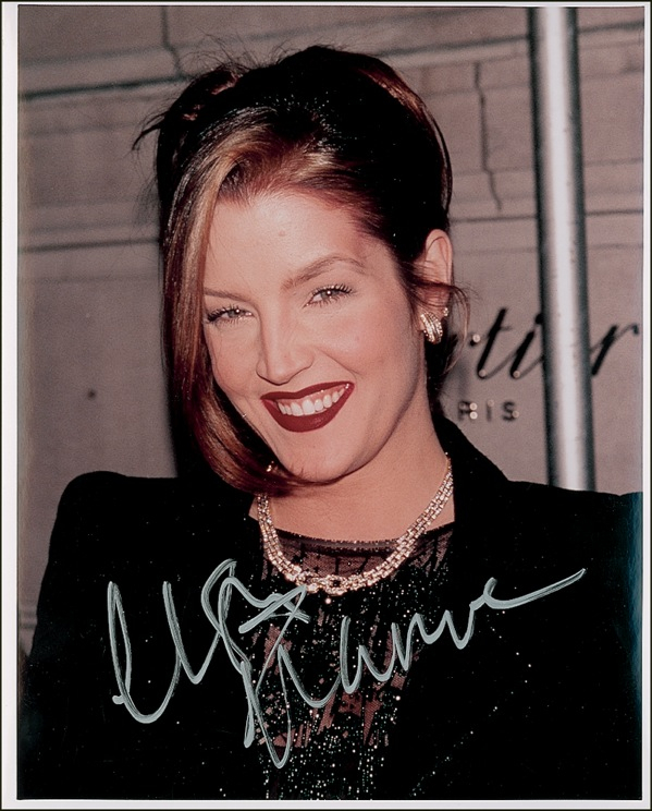 Lot 838 Lisa Marie Presley Signed Photograph