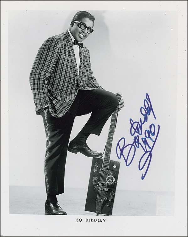 Lot 764 Bo Diddley Signed Photograph