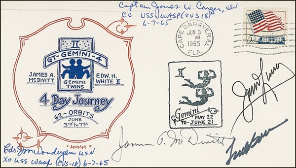 Lot 476 Gemini 4 Commemorative Cover