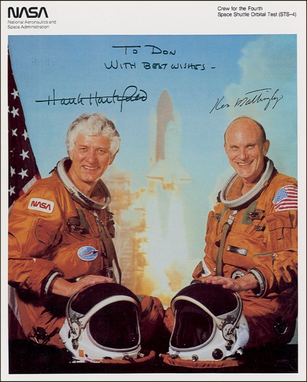 Lot 499 Ken Mattingly and Hank Hartsfield Signed Photograph