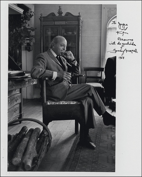 Lot 585 Yousuf Karsh Signed Photograph