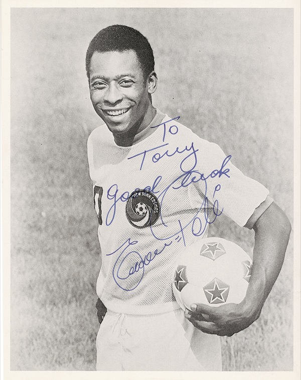Lot 1482 Pelé Signed Photograph