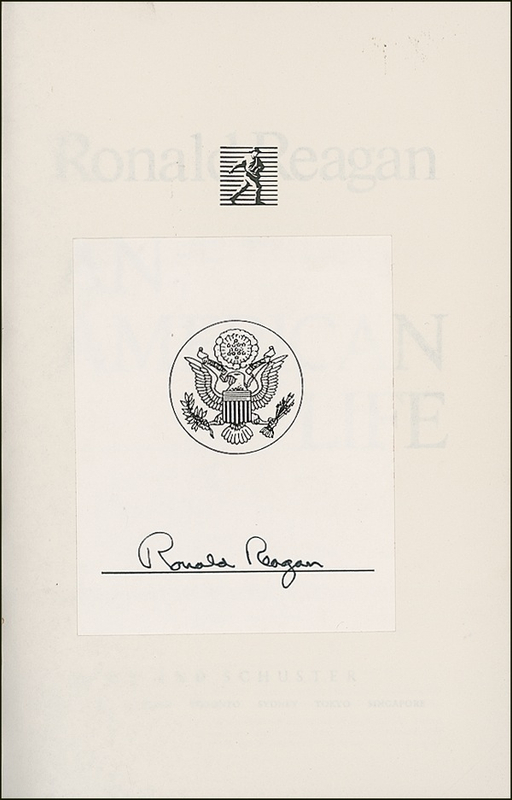 Lot 103 Ronald Reagan Book