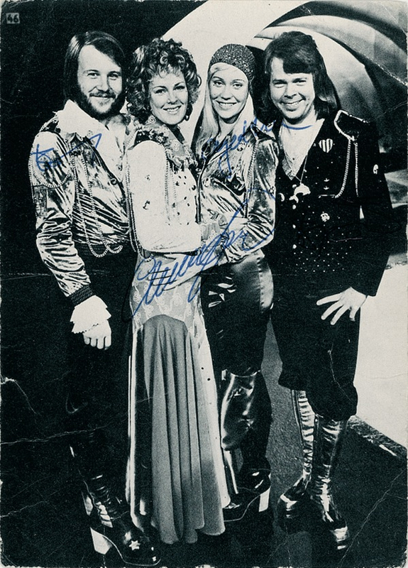 Lot 708 ABBA Signed Photograph