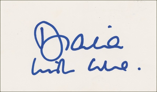 Lot 193 Diana: In-person Diana signature