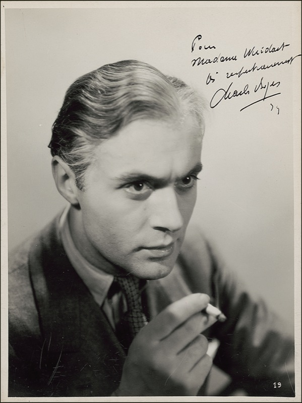 Lot 948 Charles Boyer Signed Photograph