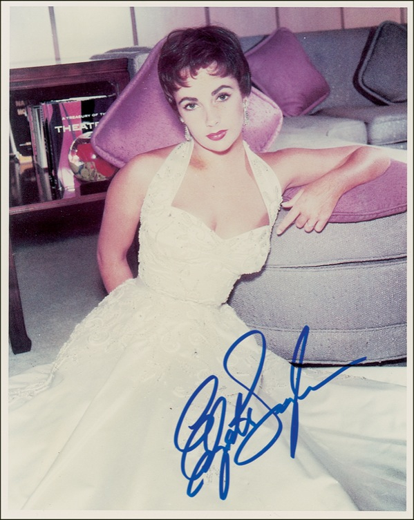 Lot 1210 Elizabeth Taylor Signed Photograph