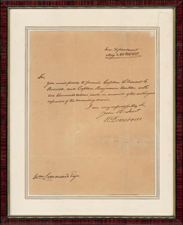 Lot 335 Henry Dearborn Handwritten Letter Signed