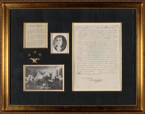 Lot 188 Declaration of Independence: Smith, James: A Signer as lawyer