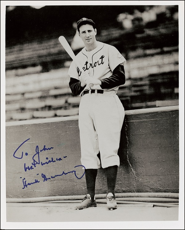 Lot 1383 Hank Greenberg Baseball