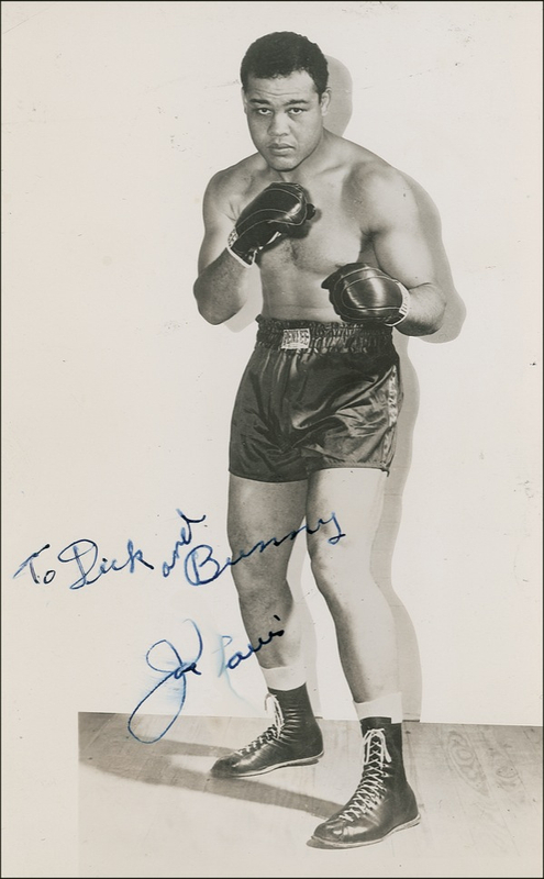 Lot 1422 Joe Louis Signed Photograph