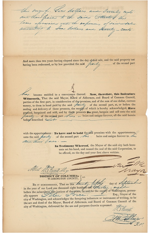 Lot 209 Peter Force Signed Document