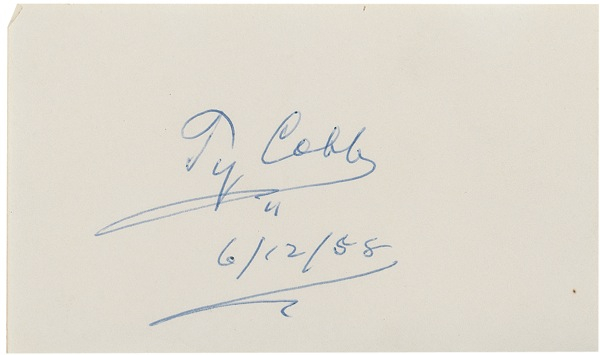 Lot 1345 Ty Cobb