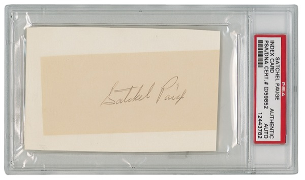 Lot 1479 Satchel Paige Signature
