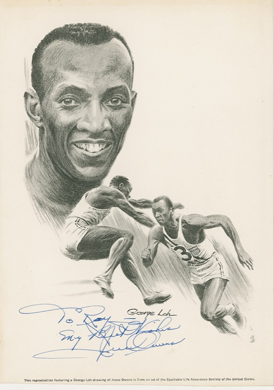 Lot 1477 Jesse Owens Print