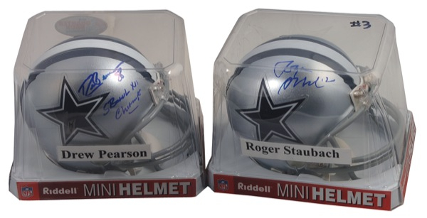 Lot 1519 Roger Staubach and Drew Pearson Group Lot