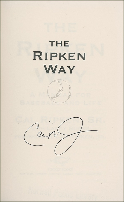 Lot 1491 Cal Ripken, Jr Group Lot