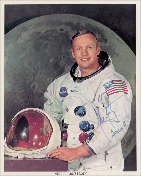 Lot 446 Neil Armstrong Signed Photograph