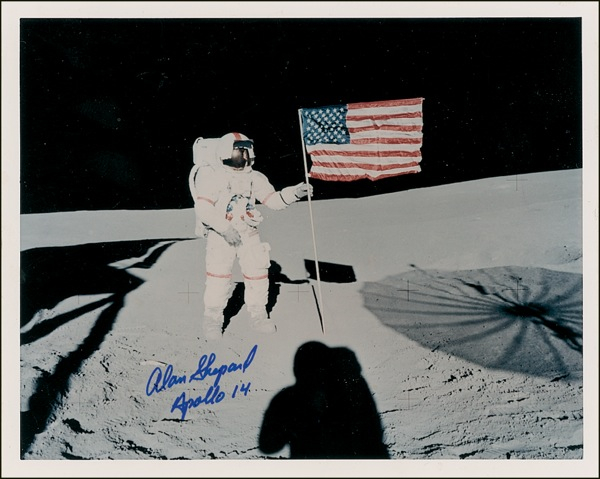 Lot 519 Alan Shepard Signed Photograph
