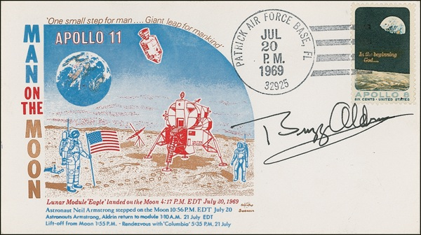 Lot 412 Buzz Aldrin Commemorative Cover