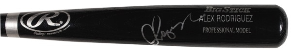 Lot 1495 Alex Rodriguez Baseball Bat