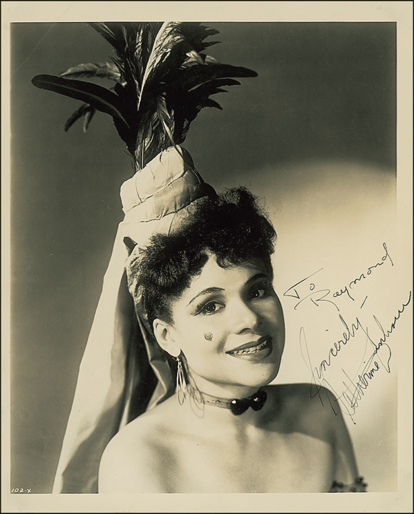 Lot 1003 Katherine Dunham Signed Photograph