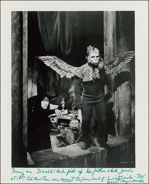 Lot 1242 Wizard of Oz: Hamilton, Margaret Signed Photograph