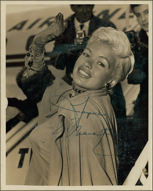 Lot 1119 Jayne Mansfield Signed Photograph