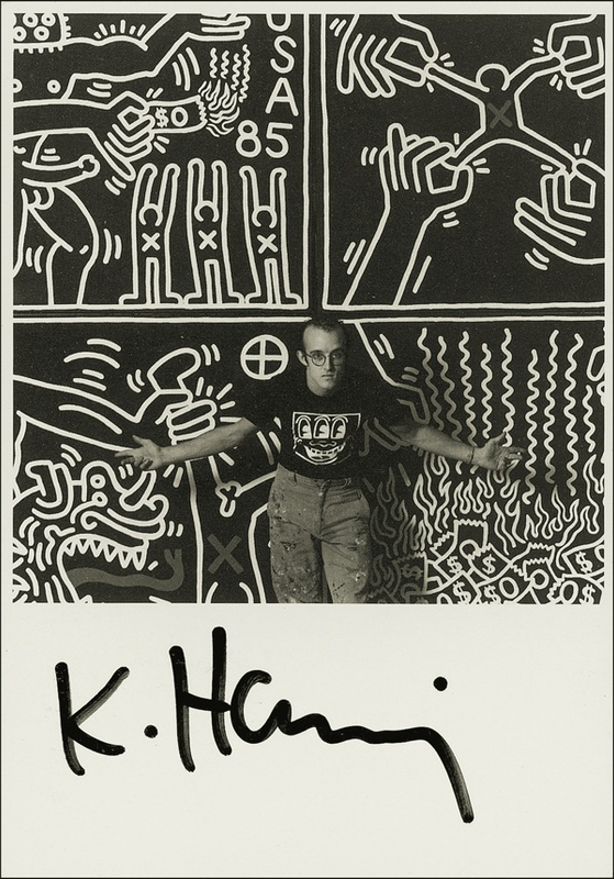 Lot 577 Keith Haring Signed Photograph