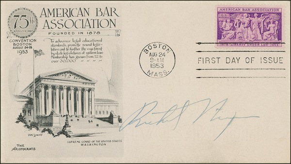 Lot 87 Richard Nixon First Day Cover